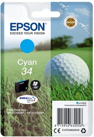 Epson 34 (T3462) tinteiro ciano