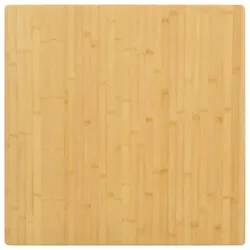 vidaXL Tischplatte 70x70x4 cm Bambus