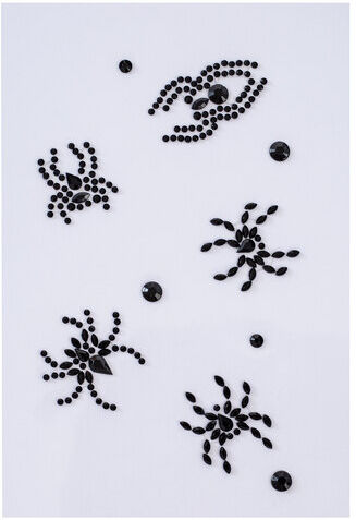 Haut-Sticker "Spinnen", schwarz