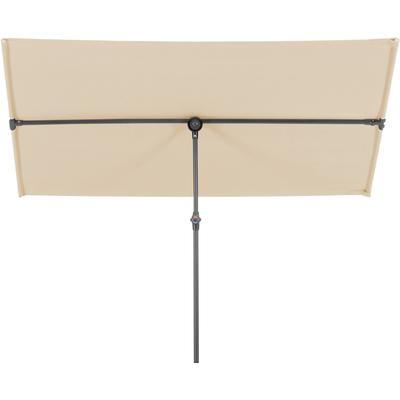 Balkonschirm SCHNEIDER SCHIRME "»Avellino«", beige (natur), Obermaterial: 100% Polyester, Standschirme, 180x130 cm, flexibler Allrounder unter den Sonnenschirmen
