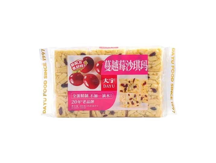 Dayu Sachima Saveur Canneberge 408 g (Contient 18 Pièces)