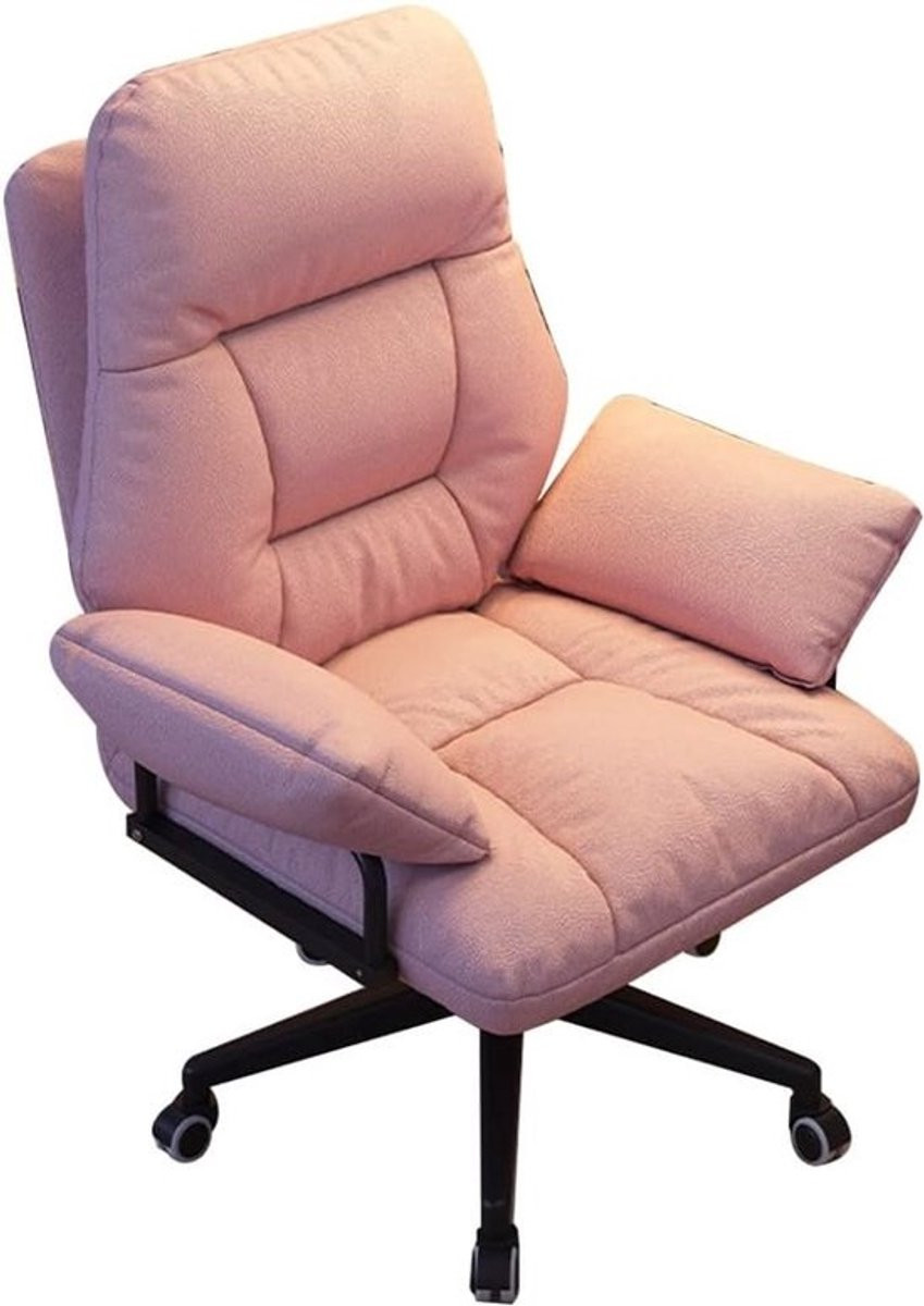 Comfortabele Gaming Stoel Bureaufauteuil in Roze