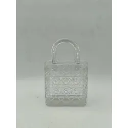 Vase Tasche X-CROSS (BH 12x22 cm) - transparent - BH 12x22 cm