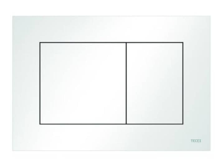 TECEnow plaque de commande WC pour technique à deux quantités\, 9240400\, Couleur: blanc brillant