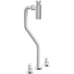 VitrA Zubehör Design Siphon zu Monoblock # 7814 Bodenmontage Abgangsrohr und Rosette Chrom,A45157 A45157