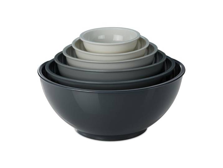 Relaxdays 6-teiliges Rührschüssel Set Kunststoff