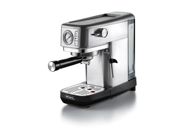Siebträgermaschine ARI-1381 , Energieeffizienz: A, silberfarben, B:14cm H:29cm T:34cm, Kaffeemaschinen, Leistungsaufnahme Betrieb: 1300W, Siebträgermaschine