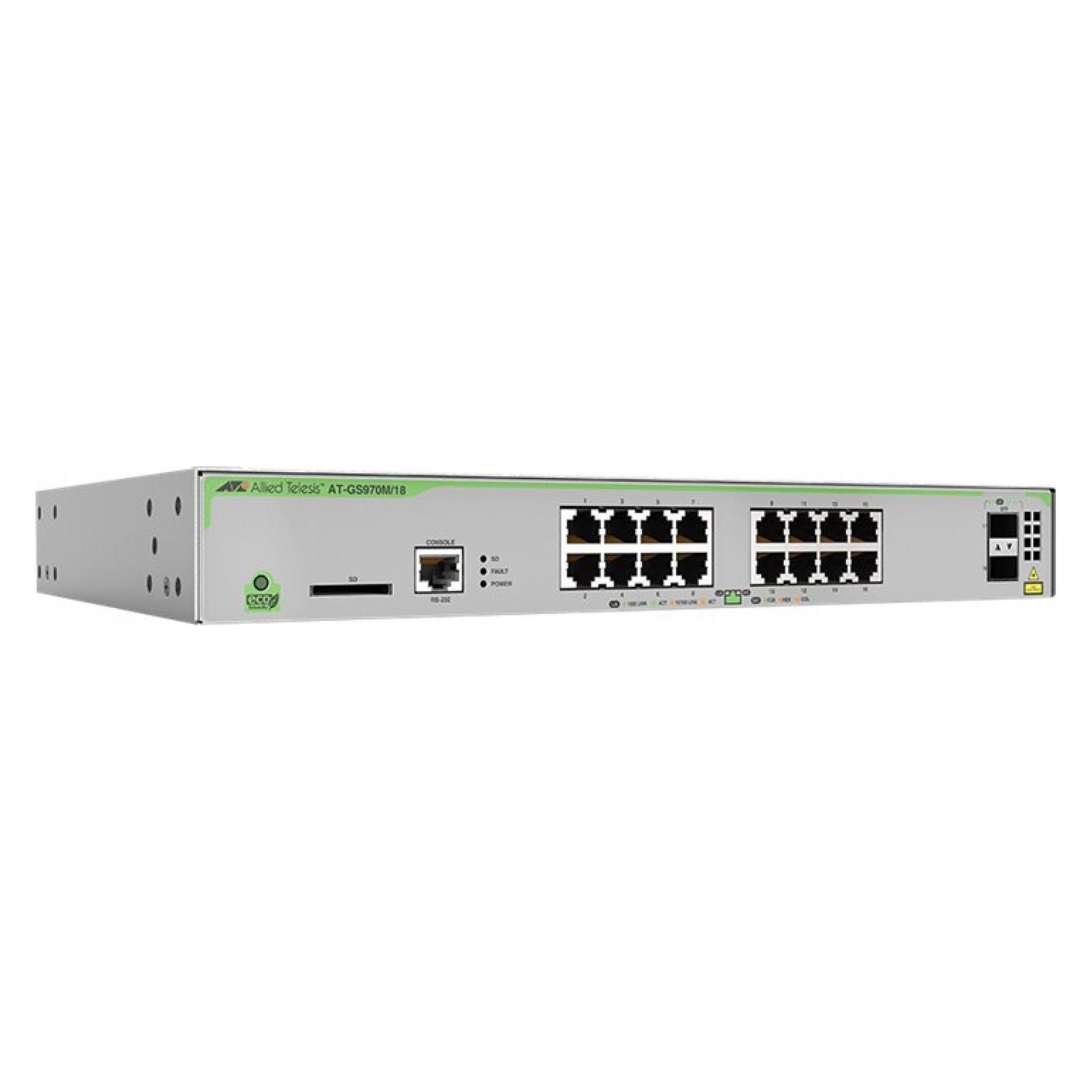 Allied Telesis 16 Port L3 GB Ethernet Switche (16 Ports) (AT-GS970M/18-50)