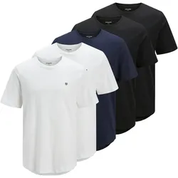 JPRBLABRODY TEE CREW NECK 5PK Herren T-Shirt