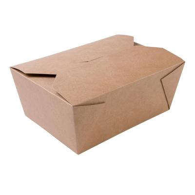 180x Take-away-Karton-Boxen 2500 ml braun bio-beschichtet