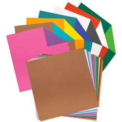 Duo-Faltblätter, bunt, 15 x 15 cm, 100 Blatt