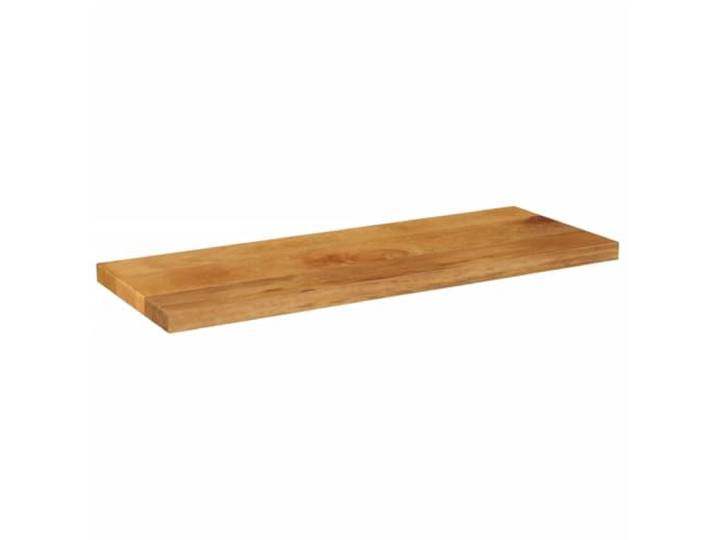 Tischplatte Massivholz Mango 80x40x3,8 cm Rechteckig Vielseitig, rustikal, Maserung, leicht zu reinigen, für Esszimmer und Gewerbebereich