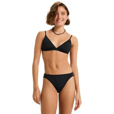 Bikini-Hose ROXY "Beach Classics Bikini", Damen, Gr. S, grau (anthrazit), Obermaterial: 85% Polyester, 15% Elasthan., Badehosen Bikini-Hose