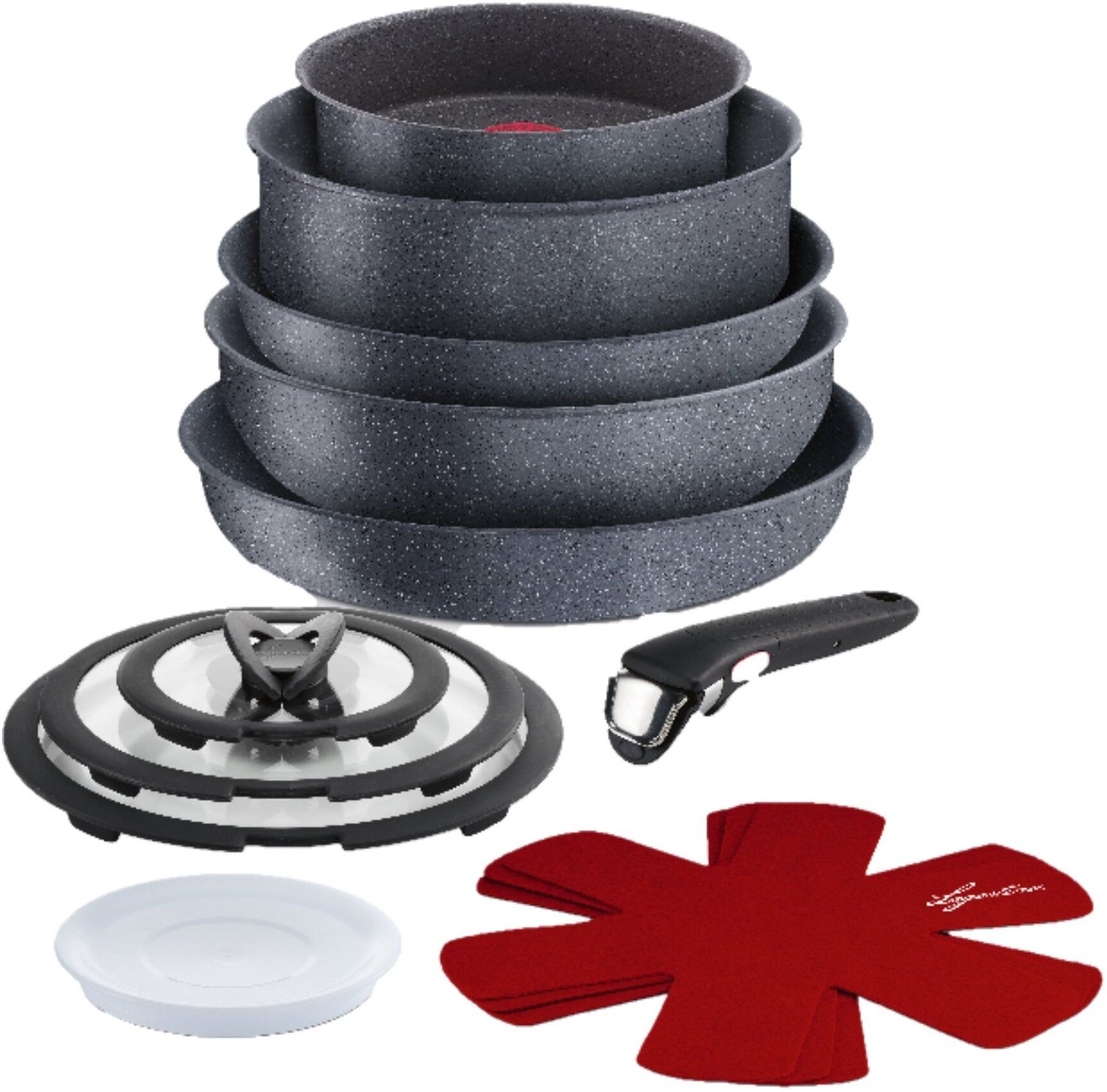 Batteria pentole Lagostina 012164600013 INGENIO MINERALIS Grigio pietr
