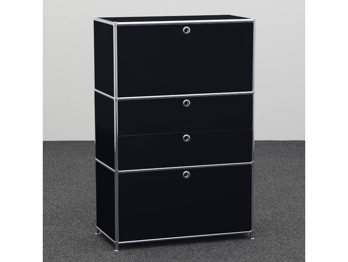 Highboard System4 80.0 x 40.0 cm, Schwarz, Neu - Ideal für zeitloses Design
