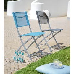 Gartenstuhl Rüdiger Grau aus Stahl