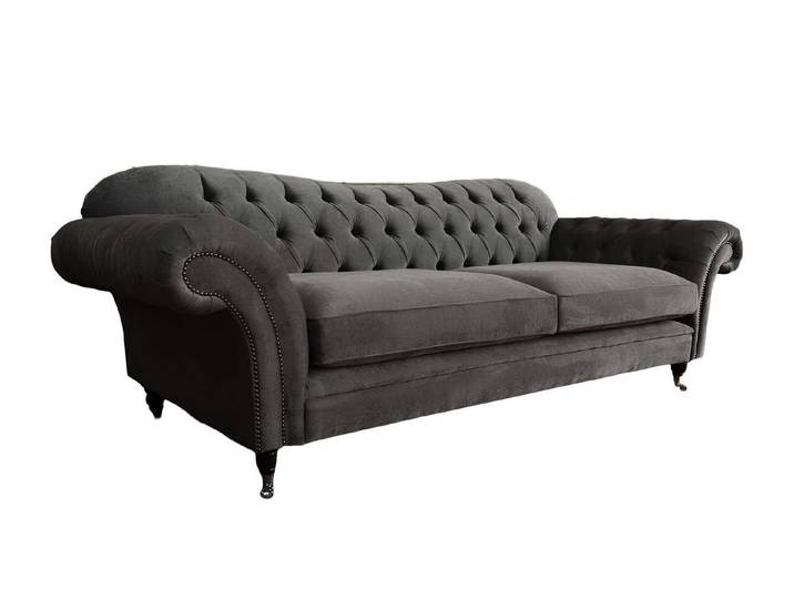 Xlmoebel Big-Sofa Modernes Design-Sofa in elegantem Stoff mit hoher Sitzkomfort, Big-Sofa, Hergestellt in Europa