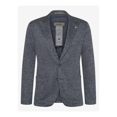 Sakko BENVENUTO. "BENVENUTO. Sakko", Herren, Gr. 54, grau (navy), Casual, regular fit, V-Ausschnitt, Sakkos Sakko, mit klassischem Reverskragen