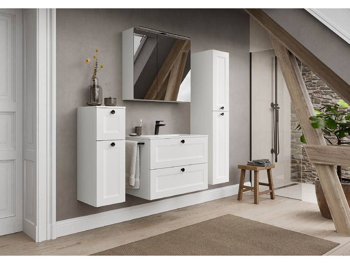 Waschtisch Cascada Typ A 80cm Weiß/Weiß
