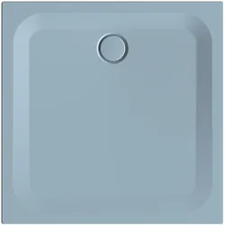 BetteUltra Rechteck-Duschwanne mit Minimum-Wannenträger, 1000x1000x25mm, 5940-418T1, Farbe: Blue Satin