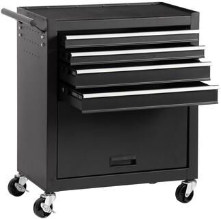 AISWORD 4-Drawer Rolling Tool Chest, Cabinet with 4 Wheels Tool Chest with Drawers