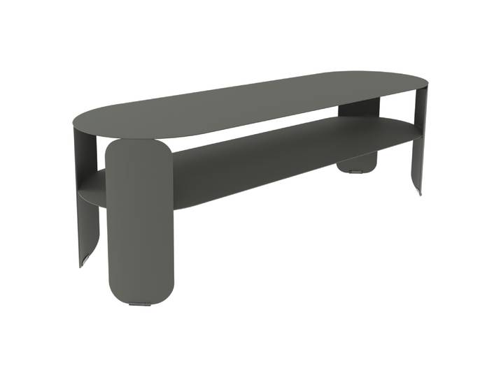 Beistelltisch, Aluminium, 120×40 cm, Höhe 42 cm, Modern, Fermob Bebop
