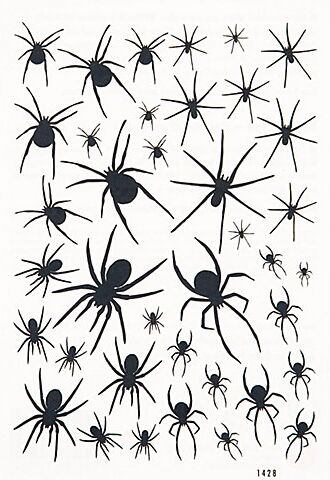 Tattoo-Set "Spinnen"