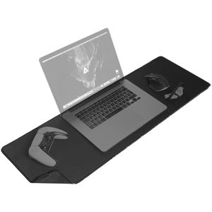 DeltaHub Mauspad Gaming Unterlage S, schwarz, 900 x 300 mm, Kunststoff