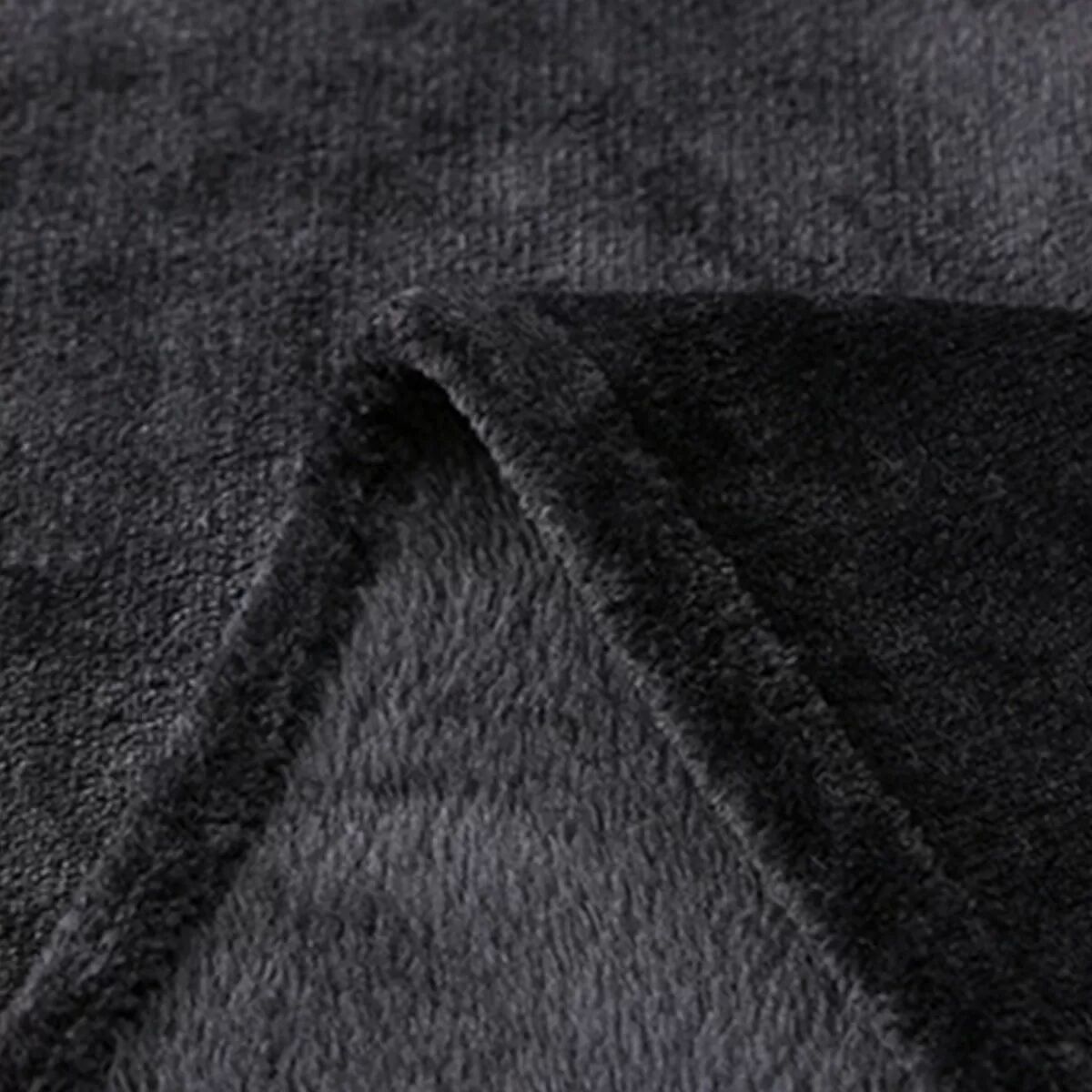 INF Couverture Noire en Flanelle Douce et Légère - 200x230cm