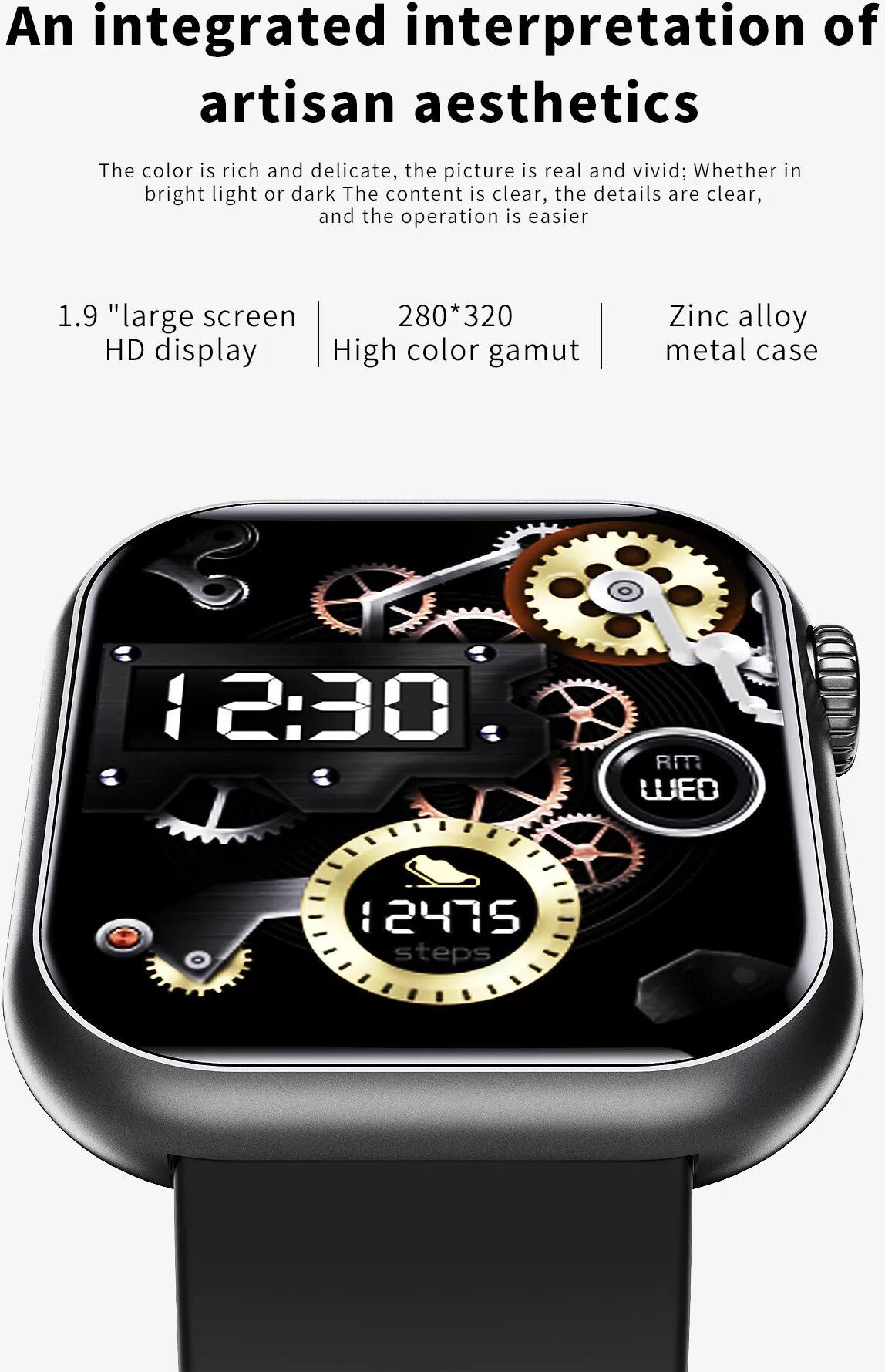 INF Smartwatch mit Blutsauerstoff, Blutdruck, Herzfrequenz