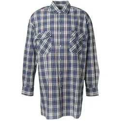 Flanellhemd "2001" langarm - 37/38 - Blau
