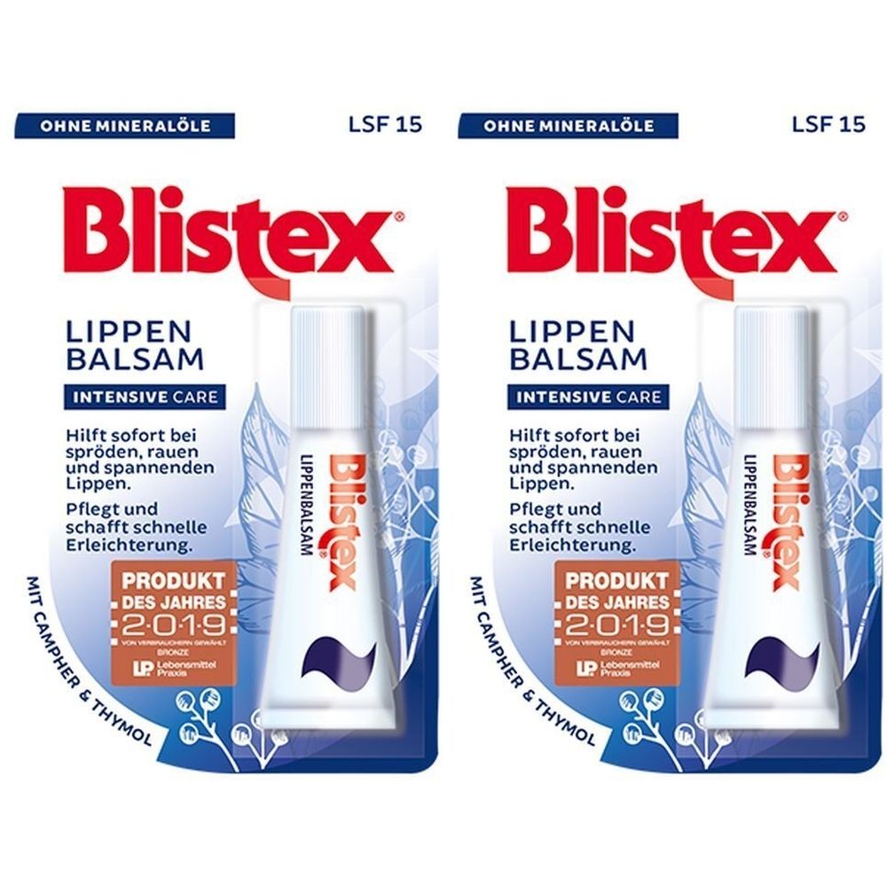 BLISTEx Lippenbalsam Tube x2 2x6 ml Lippenschutz