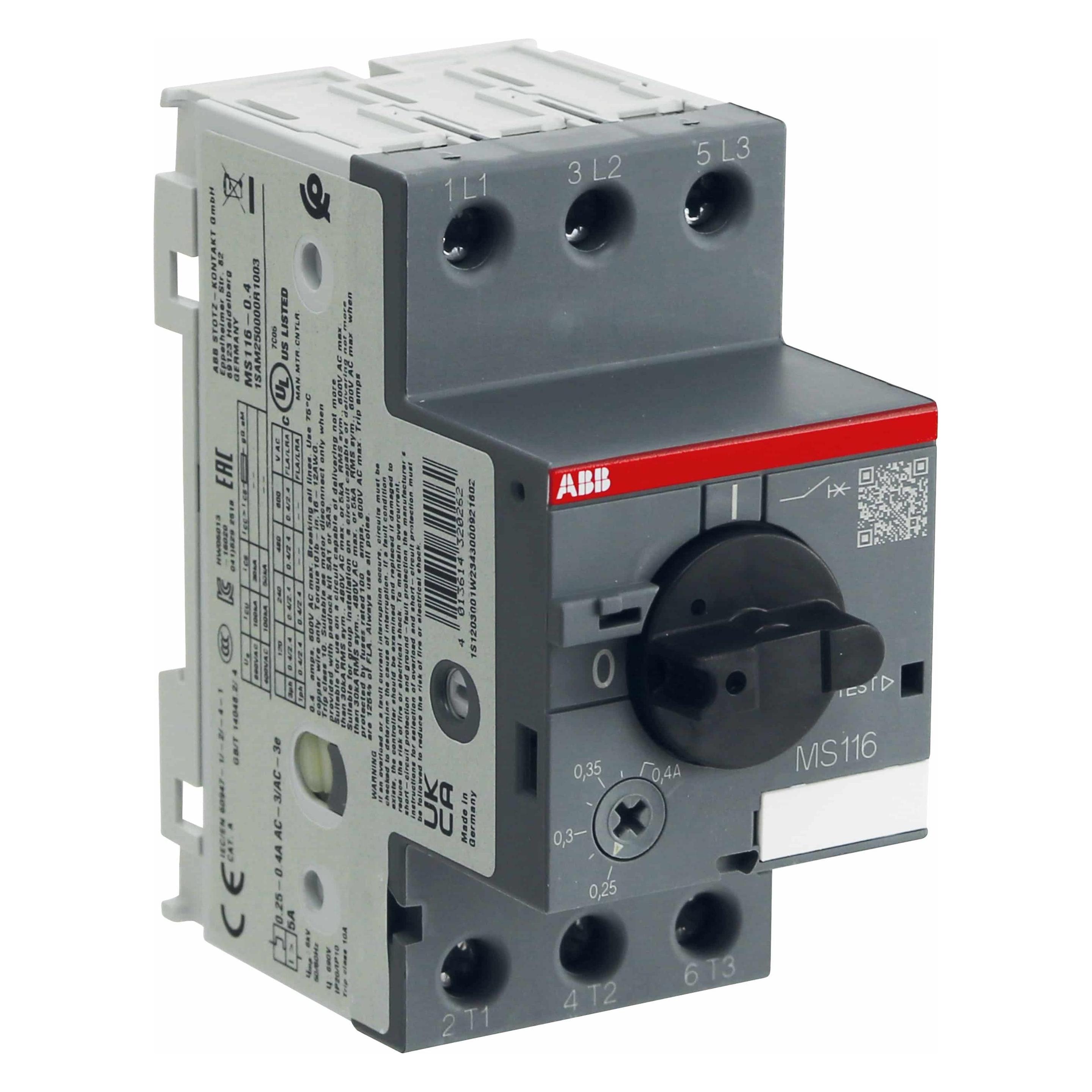 ABB Motorschutzschalter MS116 - 0,4 (1SAM250000R1003)