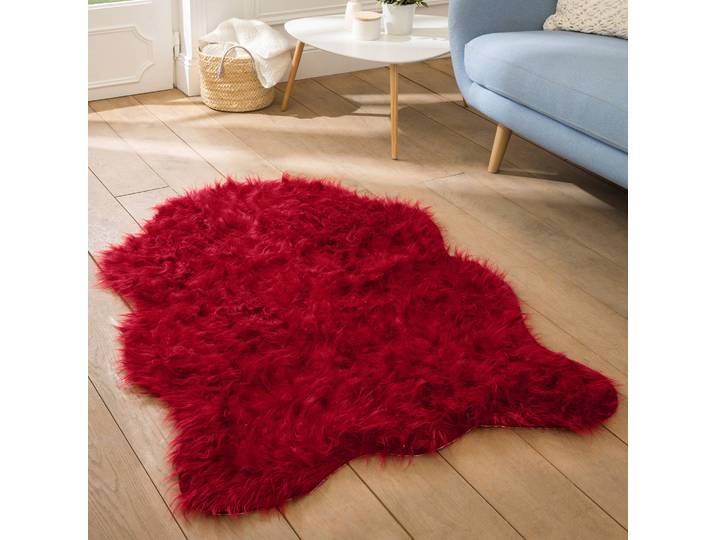 Tapis poils forme peau de bête - Blancheporte