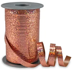 PRÄSENT Geschenkband Holly 10 mm x 200 m rosegold
