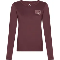 McKINLEY Da.-T-Shirt Shane IV LS W RED WINE, RED WINE, 42