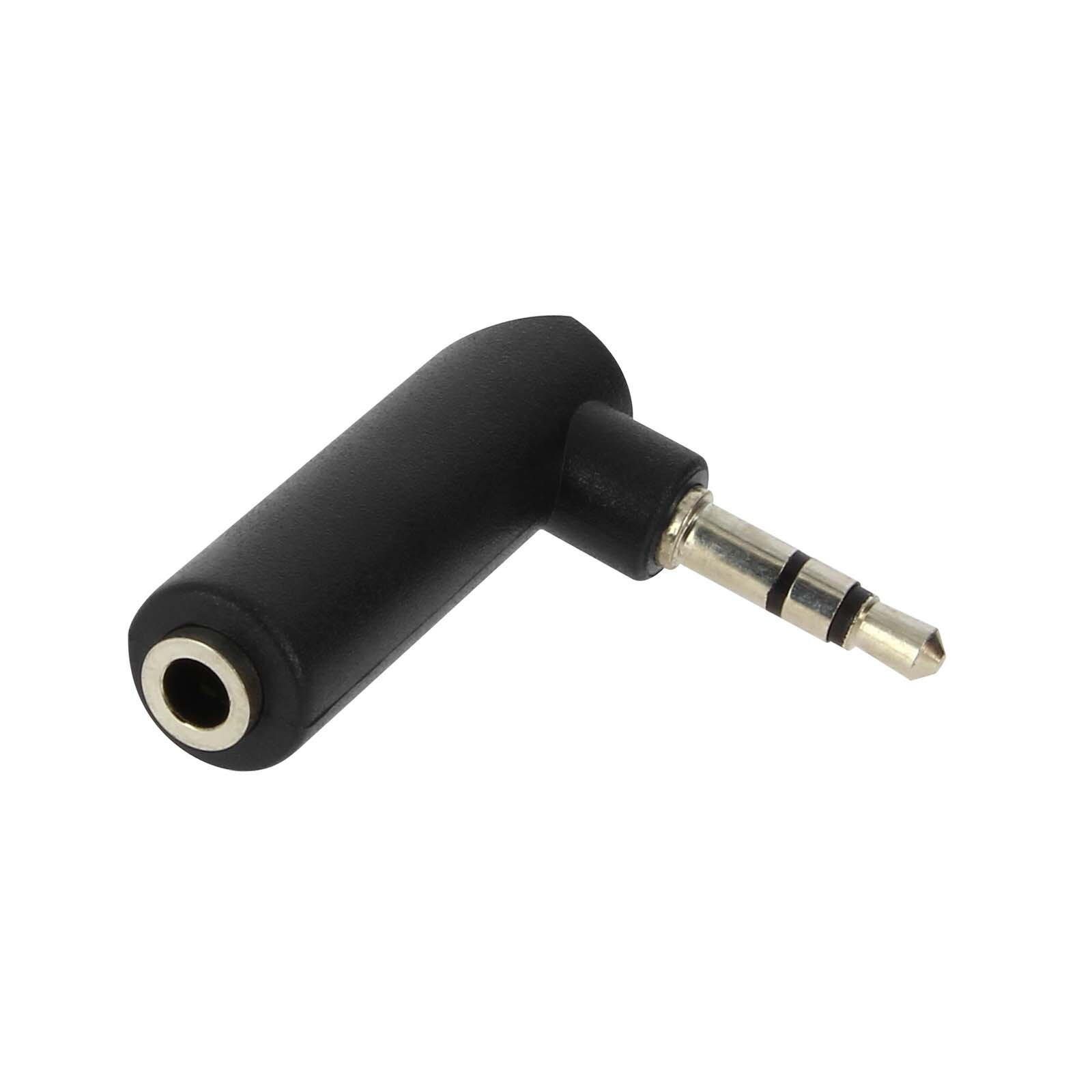 Avizar audio-adapter met 3,5 mm stekker en 3,5 mm aansluiting, zwart