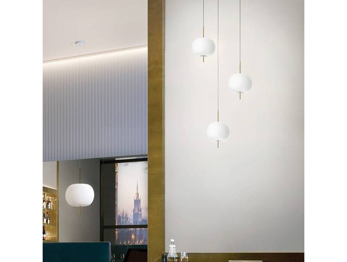 Design hanglamp Kushi, dimbaar, Woon-/ Eetkamer, Design, hanglamp
