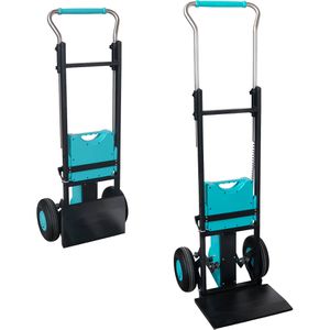Schefer Sackkarre TSKE Premium klappbar elektrisch, Luftbereifung, Tragkraft 170 kg, Treppensteiger