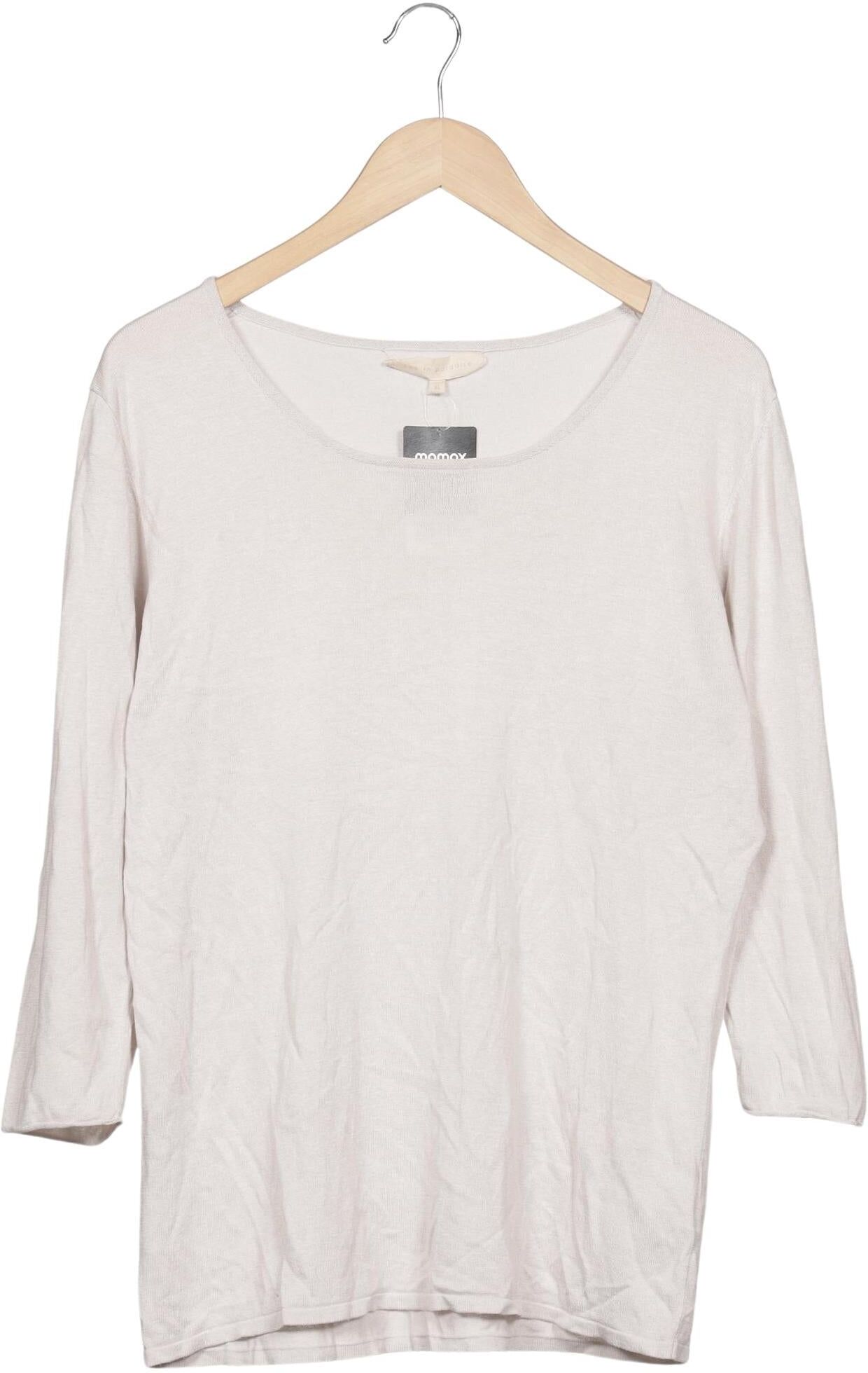 eve in paradise Damen Pullover, Beige, Gr. XL, Leinen / Baumwolle / Seide - Second Hand
