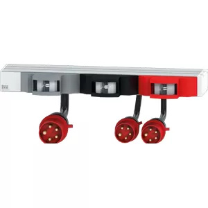 BACHMANN 19" 1HE FuseBox 6xLS 800.0120 C16AStrom 32A CEE