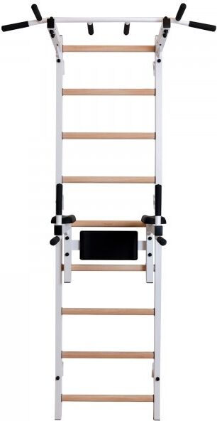 BenchK 700 White + Steel Pull Up Bar + Dip Bar