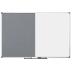 Bi-Office Maya Kombitafel grau Filz/Magnetisch, 150x120cm