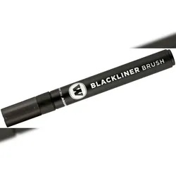 MOLOTOW Aquarellstift Brush Blackliner 1-2mm schwarz Packung mit 3 Stück
