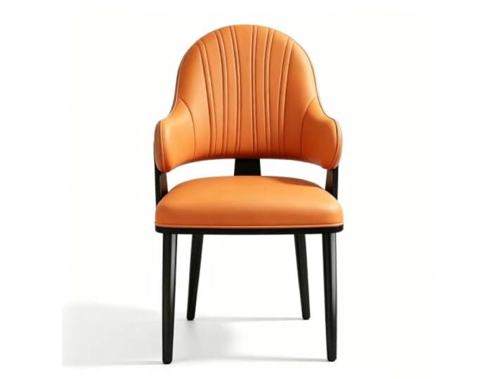 Wohnzimmerstühle, Arbeitstischstuhl, Sitz For Kommerzielle Veranstaltungen Bequemer Gepolsterter Beistellstuhl Mit Metallgestell, For Küche, Restaurant(Orange)
