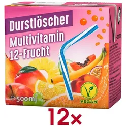 Durstlöscher Fruchtsaftgetränk »Multivitamin« 12 Stück