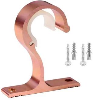 Inspire Essentials Aluminum Curtain Rod Bracket Wall Mount Ceiling Rod Holder 5