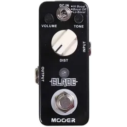 Mooer Blade Heavy Metal Distortion (Gitarre), Effektpedal, Schwarz