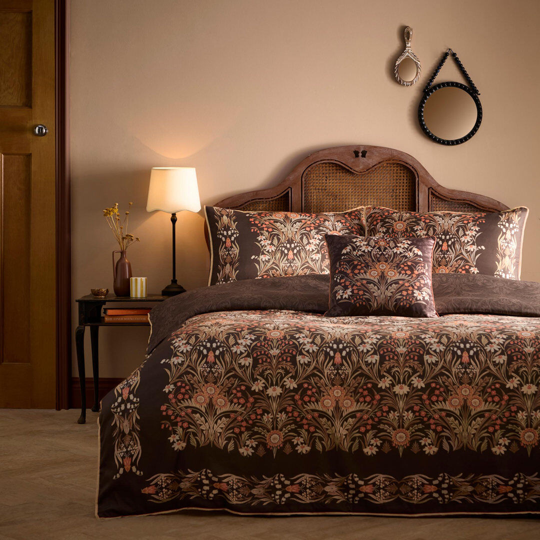 AppleTree Cotton Floral Duvet Cover Set with Pillowcases Included Spice Double Duvet Cover + 2 Standard Pillowcases