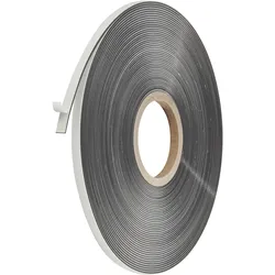 Magnetband mit Schaumstoff-Kleber 10 mm | 1 mm, Ferrit, PE, schwarz